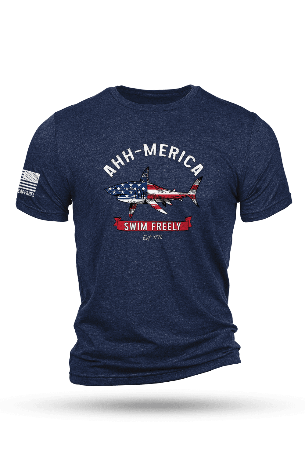 Men's Tri-Blend T-Shirt - AHH-MERICA - Nine Line Apparel