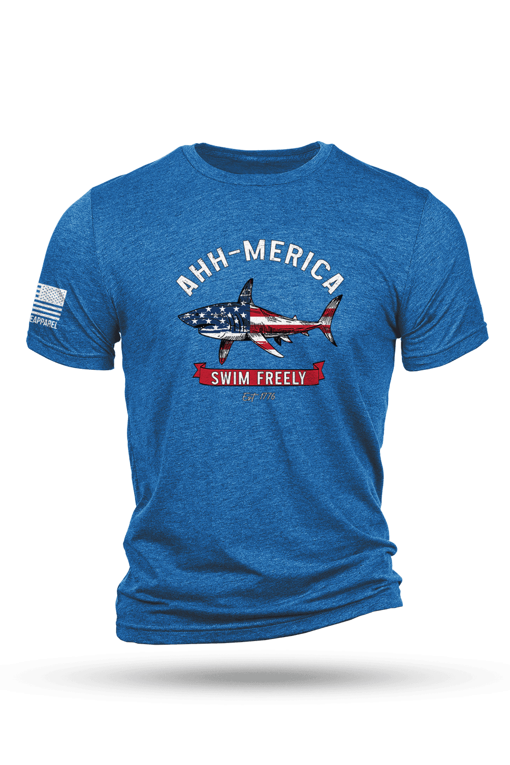 Men's Tri-Blend T-Shirt - AHH-MERICA - Nine Line Apparel