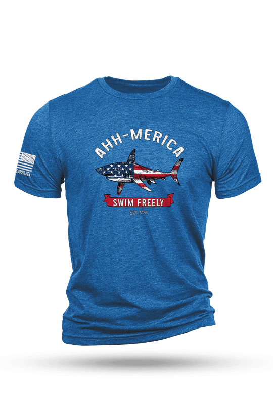 Men's Tri-Blend T-Shirt - AHH-MERICA - Nine Line Apparel