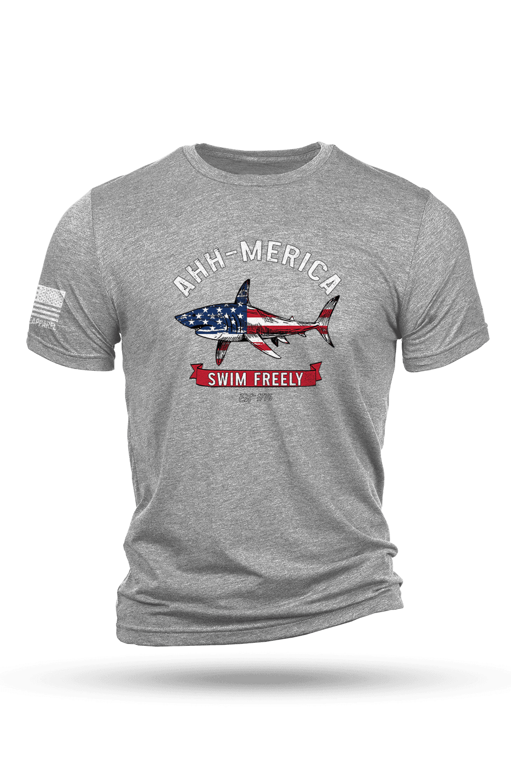 Men's Tri-Blend T-Shirt - AHH-MERICA - Nine Line Apparel