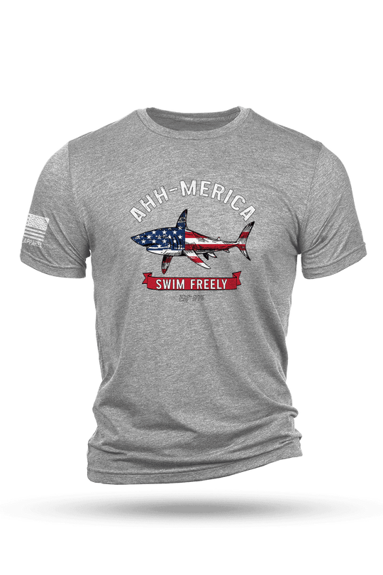Men's Tri-Blend T-Shirt - AHH-MERICA - Nine Line Apparel
