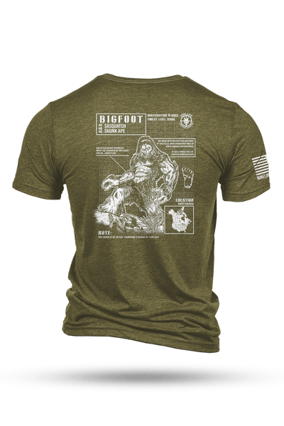 Men's Tri-Blend T-Shirt - Bigfoot (NLA Cryptid Hunters) - Nine Line Apparel