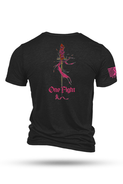 Men's Tri-Blend T-Shirt - Breast Cancer One Fight - Nine Line Apparel