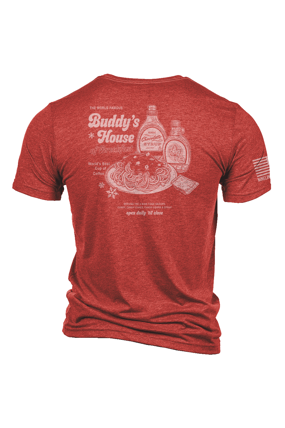 Men's Tri-Blend T-Shirt - Buddy's House of Breakfast - Nine Line Apparel
