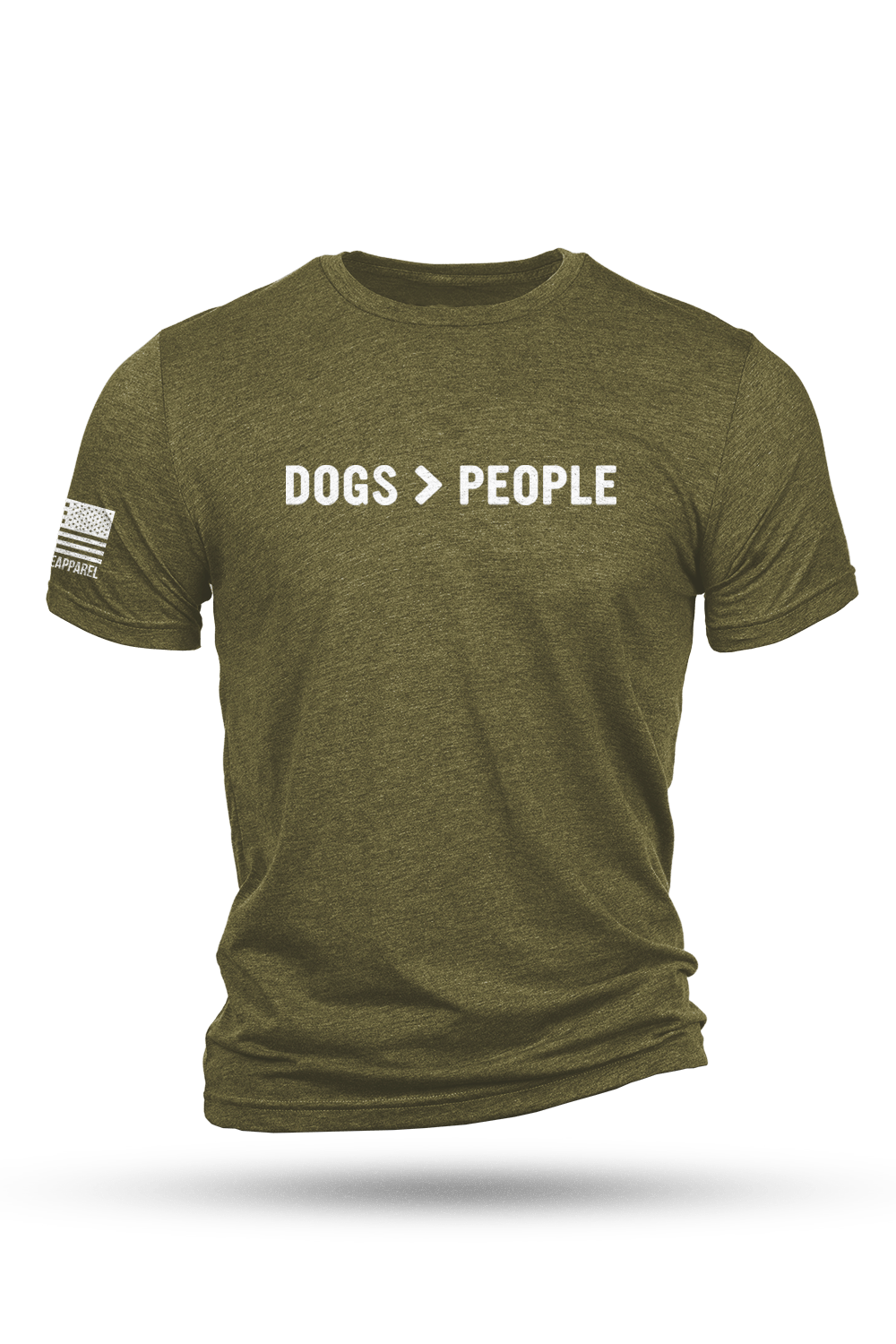 Men's Tri-Blend T-Shirt - Dogs>People - Nine Line Apparel