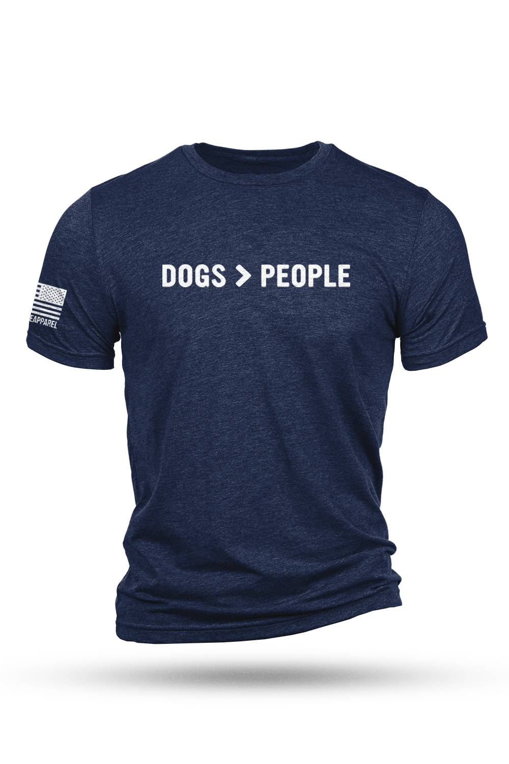 Men's Tri-Blend T-Shirt - Dogs>People - Nine Line Apparel