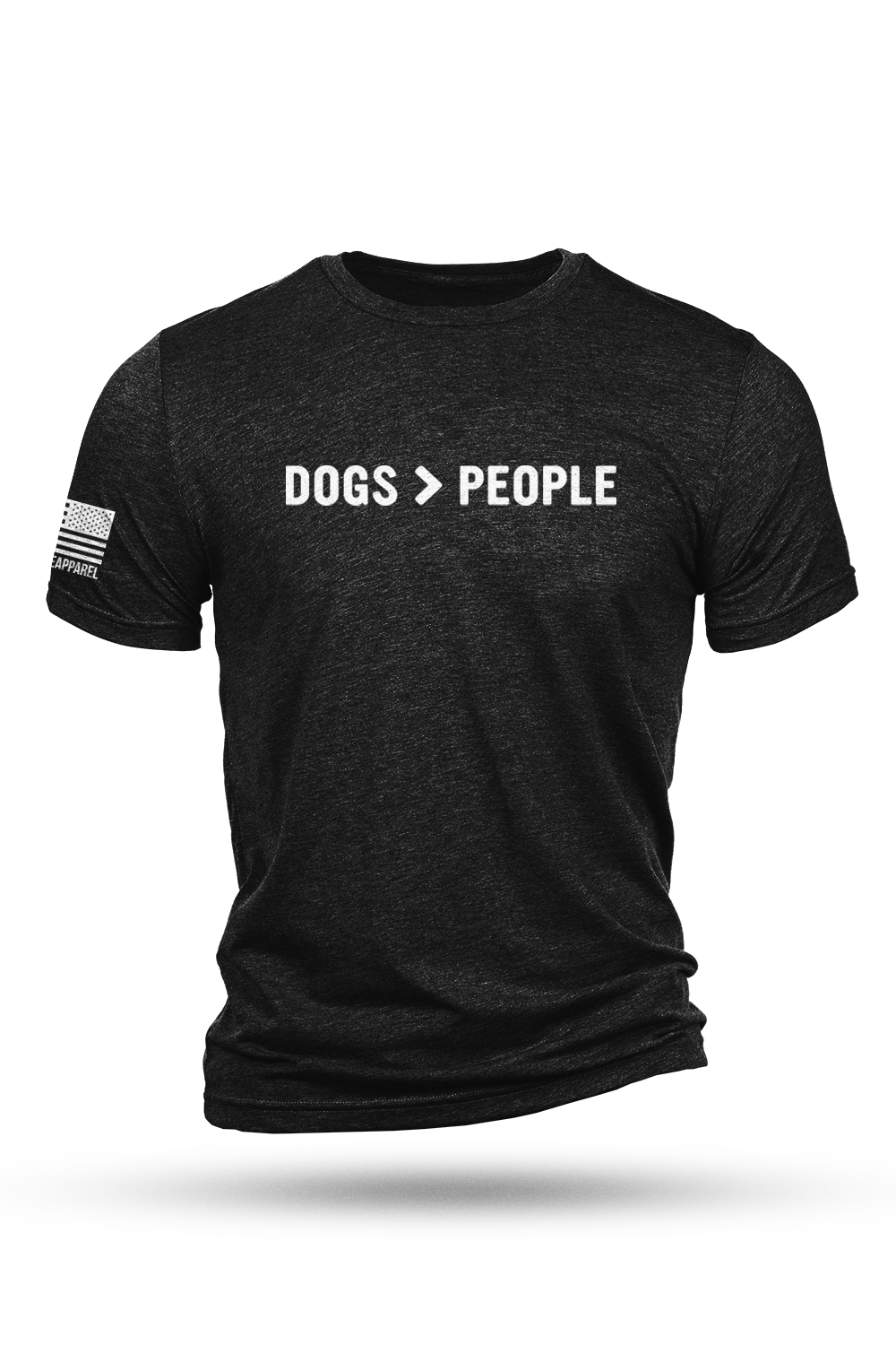 Men's Tri-Blend T-Shirt - Dogs>People - Nine Line Apparel