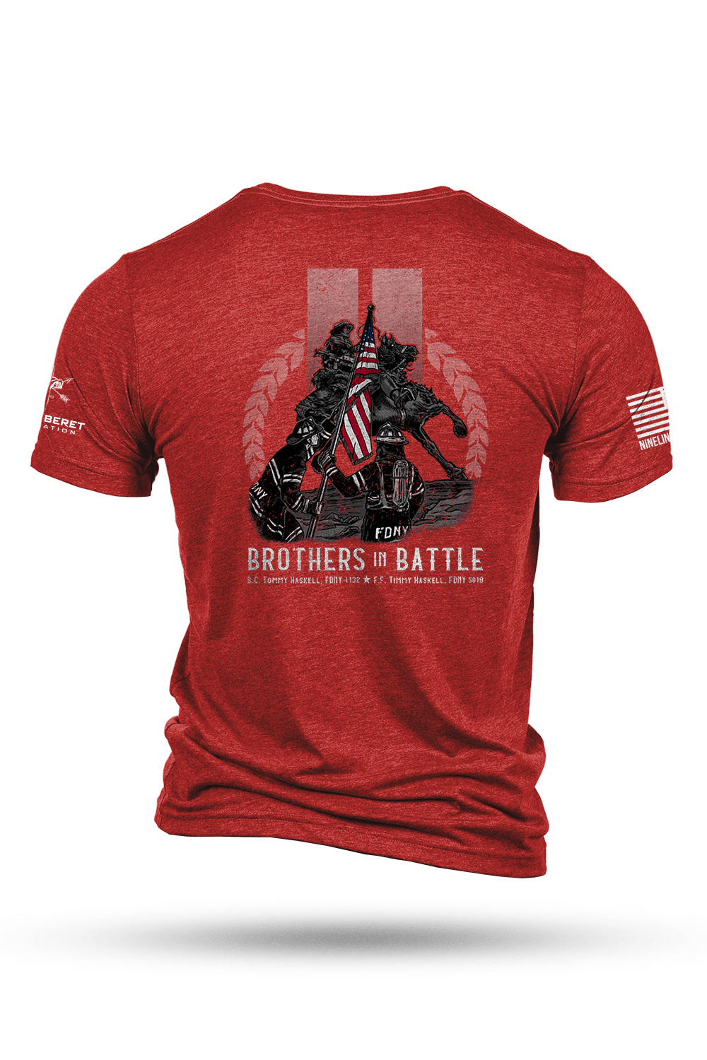 Men's Tri-Blend T-Shirt - Green Beret Foundation - Brothers in Battle - Nine Line Apparel