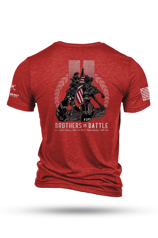 Men's Tri-Blend T-Shirt - Green Beret Foundation - Brothers in Battle - Nine Line Apparel