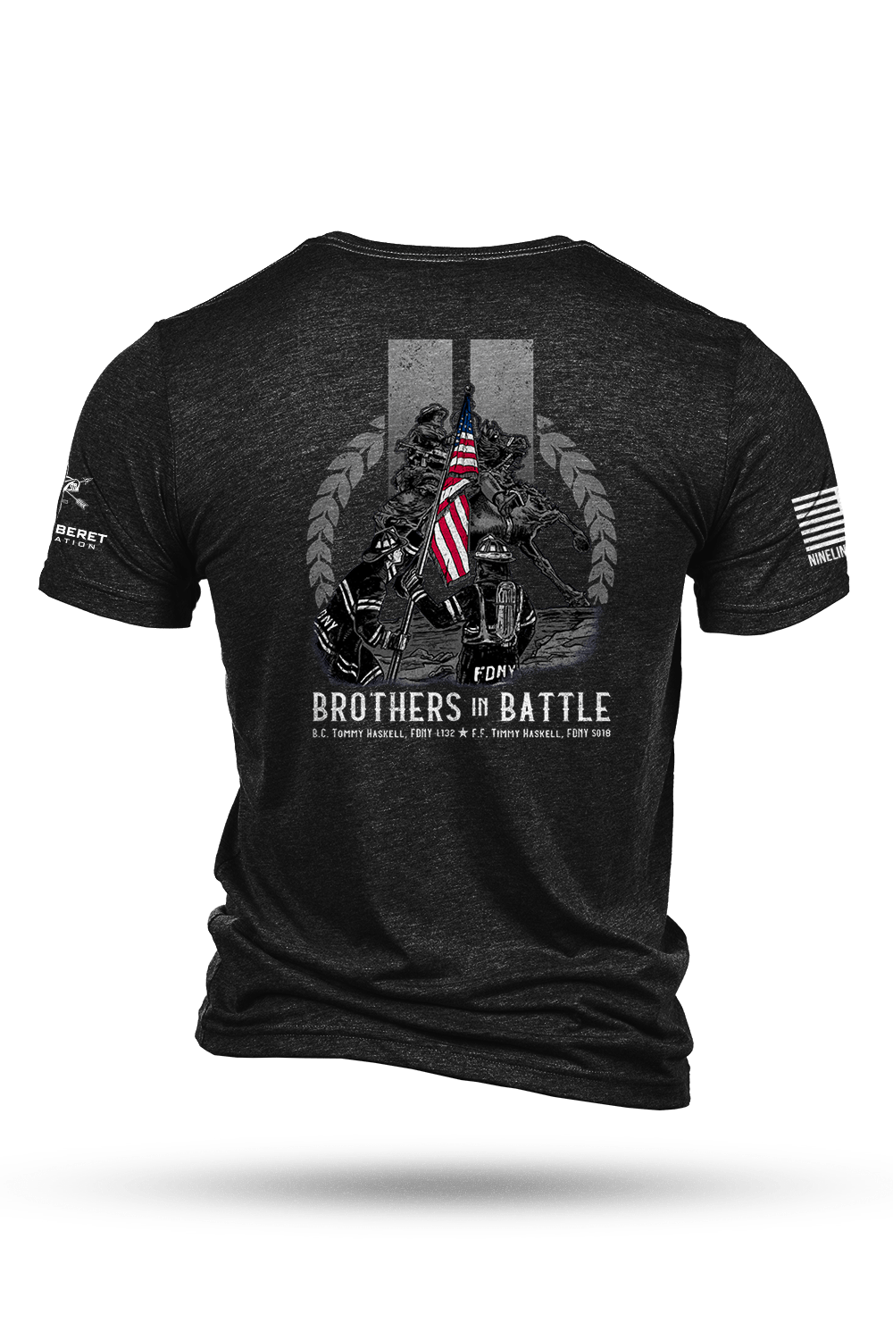 Men's Tri-Blend T-Shirt - Green Beret Foundation - Brothers in Battle - Nine Line Apparel