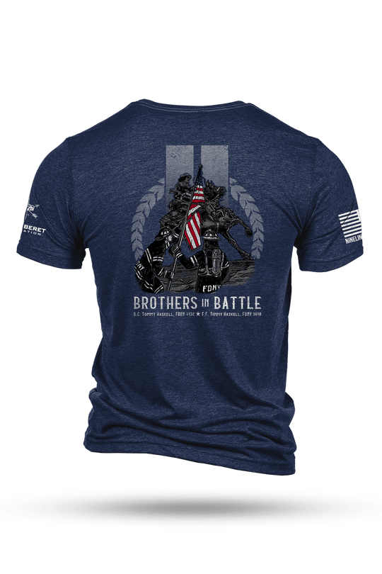 Men's Tri-Blend T-Shirt - Green Beret Foundation - Brothers in Battle - Nine Line Apparel