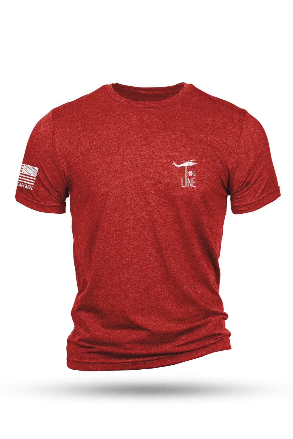 Men's Tri-Blend T-Shirt - Maltese Cross Schematic - Nine Line Apparel