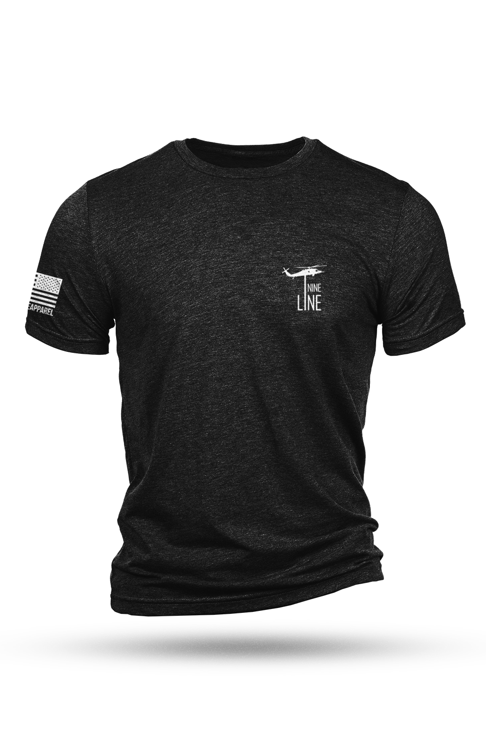 Men's Tri-Blend T-Shirt - Maltese Cross Schematic - Nine Line Apparel