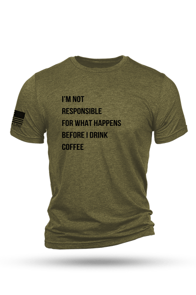 Men's Tri-Blend T-Shirt - NOT RESPONSIBLE - Nine Line Apparel