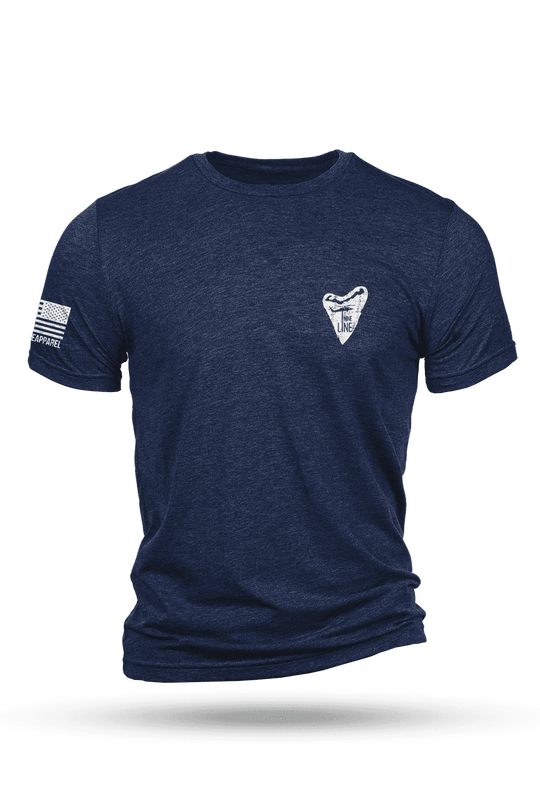 Men's Tri-Blend T-Shirt - SHARK FLAG - Nine Line Apparel