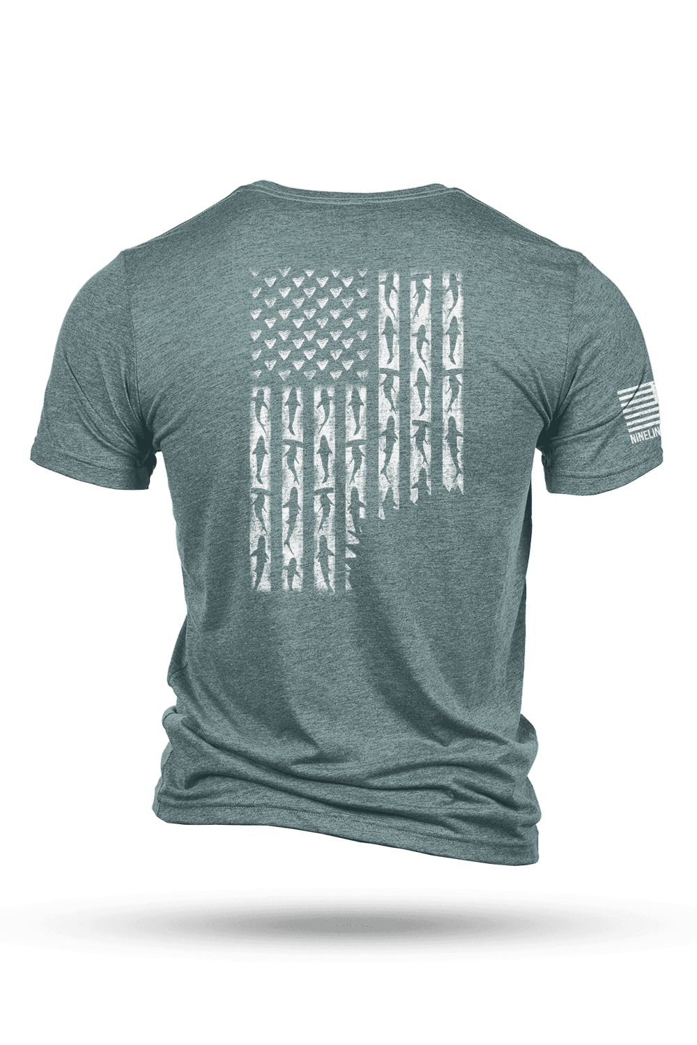 Men's Tri-Blend T-Shirt - SHARK FLAG - Nine Line Apparel