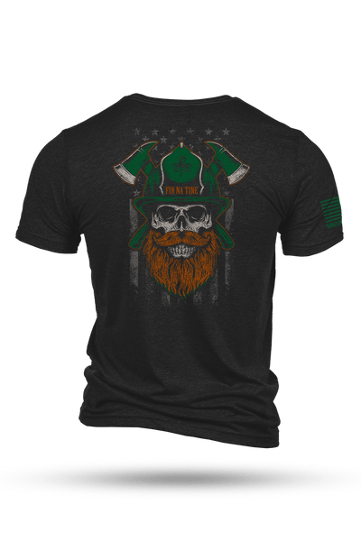 Men's Tri-Blend T-Shirt - St. Patrick's Day Men of Fire - Nine Line Apparel