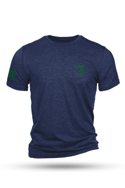 Men's Tri-Blend T-Shirt - St. Patrick's Day Men of Fire - Nine Line Apparel