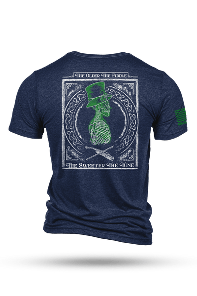 Men's Tri-Blend T-Shirt - St. Patrick's Day The Sweeter The Tune - Nine Line Apparel