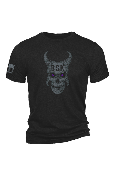 Men's Tri-Blend T-Shirt - Undertaker - BSK - Horns - Nine Line Apparel