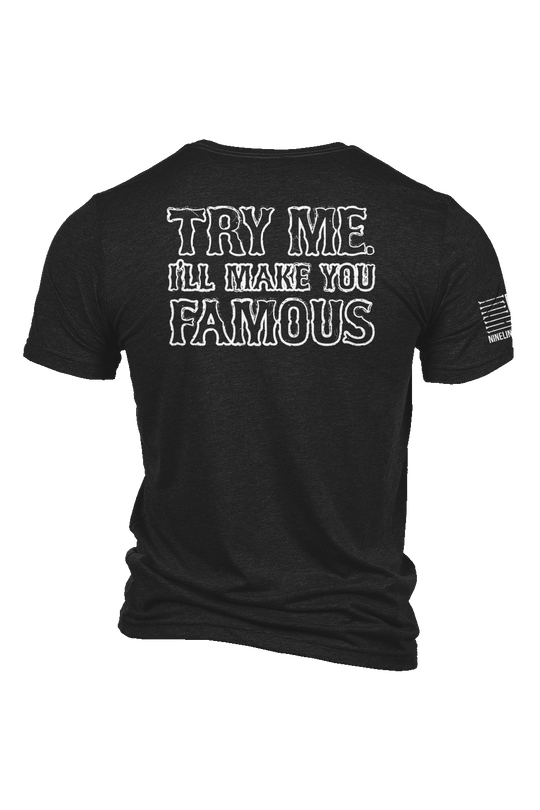 Men's Tri-Blend T-Shirt - Undertaker - Try Me - Nine Line Apparel