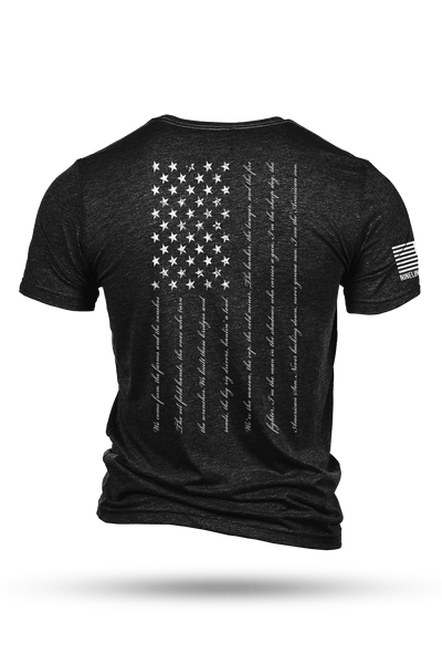 Men's Tri-Blend T-Shirt - War Hippies - American Son Flag - Nine Line Apparel