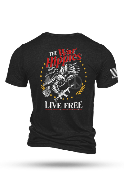 Men's Tri-Blend T-Shirt - War Hippies - Free - Nine Line Apparel