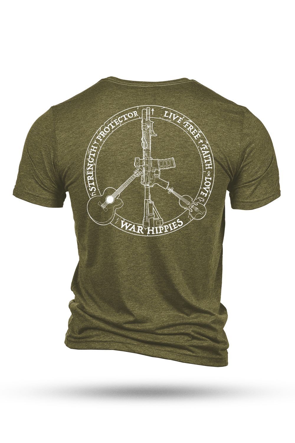 Men's Tri-Blend T-Shirt - War Hippies - Logo - Nine Line Apparel