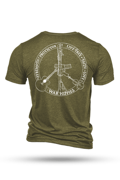 Men's Tri-Blend T-Shirt - War Hippies - Logo - Nine Line Apparel
