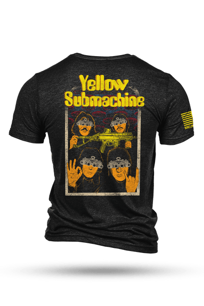 Men's Tri-Blend T-Shirt - YELLOW SUBMACHINE - Nine Line Apparel