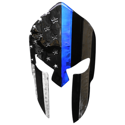 Molten Metal Sign - Thin Blue Line Spartan - Nine Line Apparel