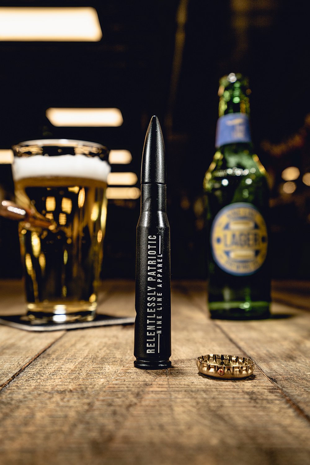 Nine Line 50 cal Bottle Opener - Black - Nine Line Apparel