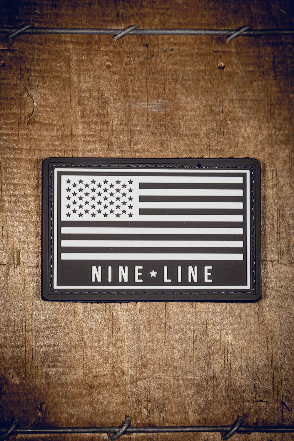 American Flag PVC Patch - Rubber Morale Patches – Nine Line Apparel