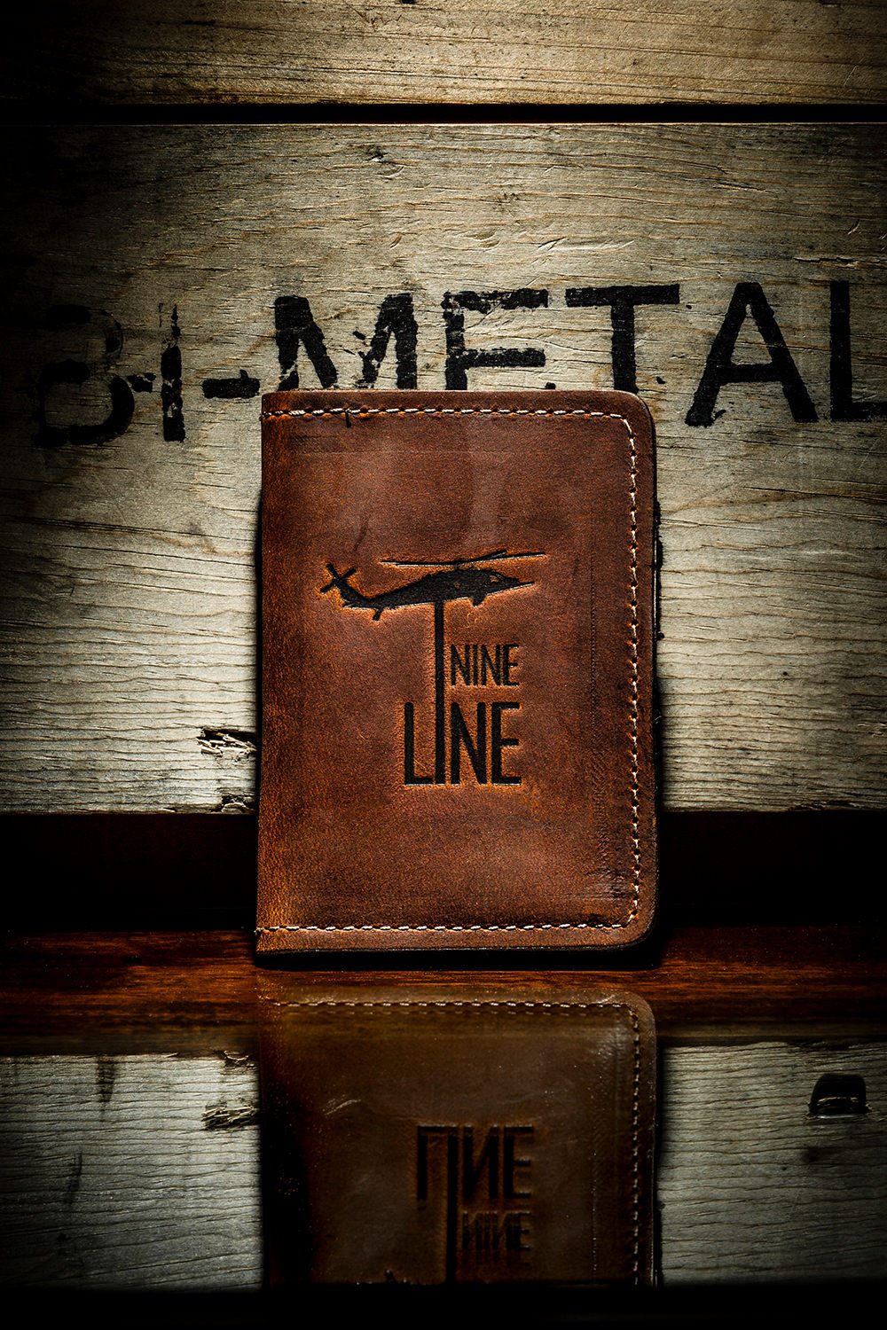 Nine Line Leather Wallet - Nine Line Apparel