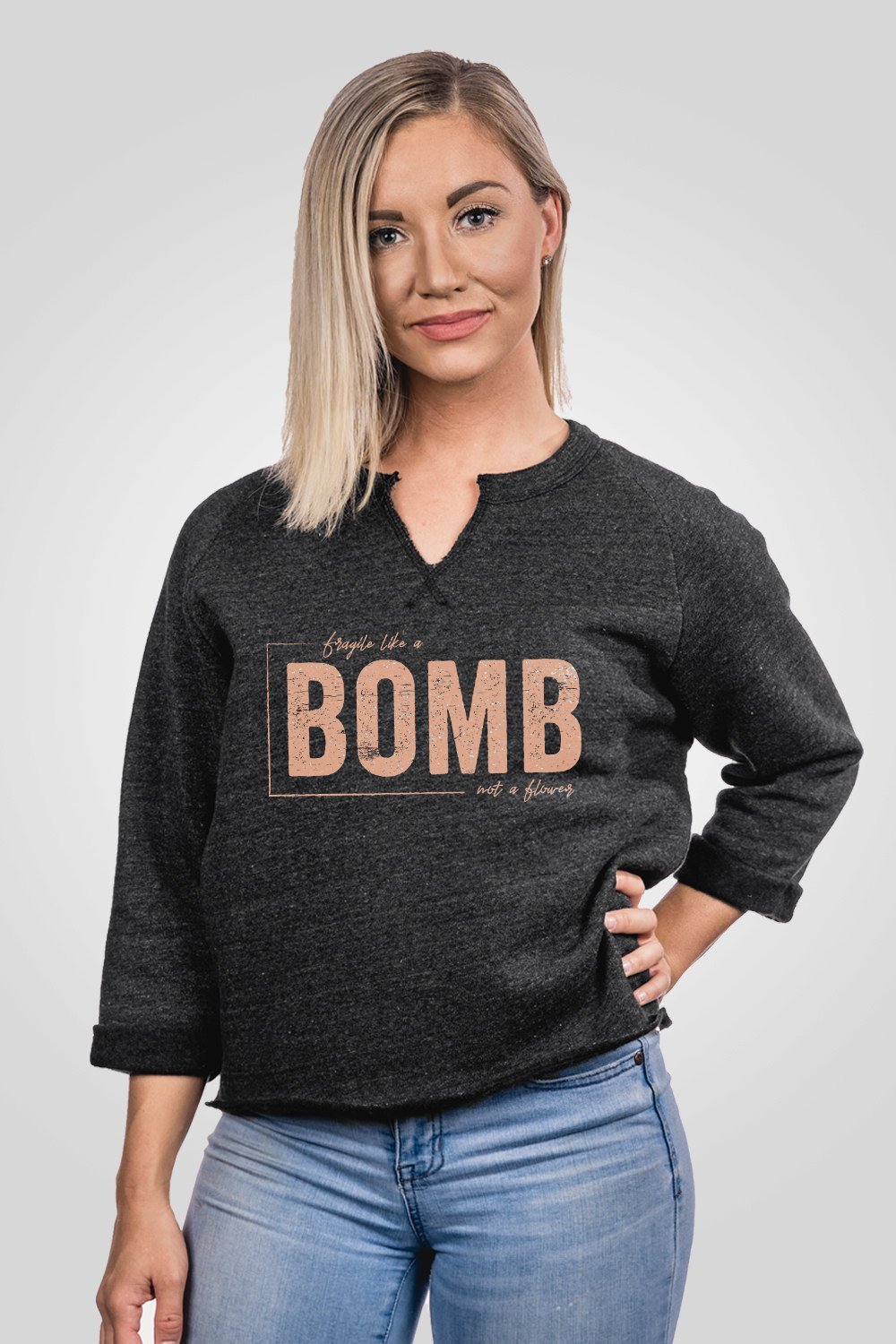Not Your Boyfriend's Sweatshirt - Like a Bomb - Nine Line Apparel