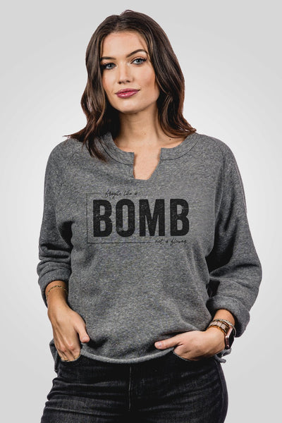 Not Your Boyfriend's Sweatshirt - Like a Bomb - Nine Line Apparel