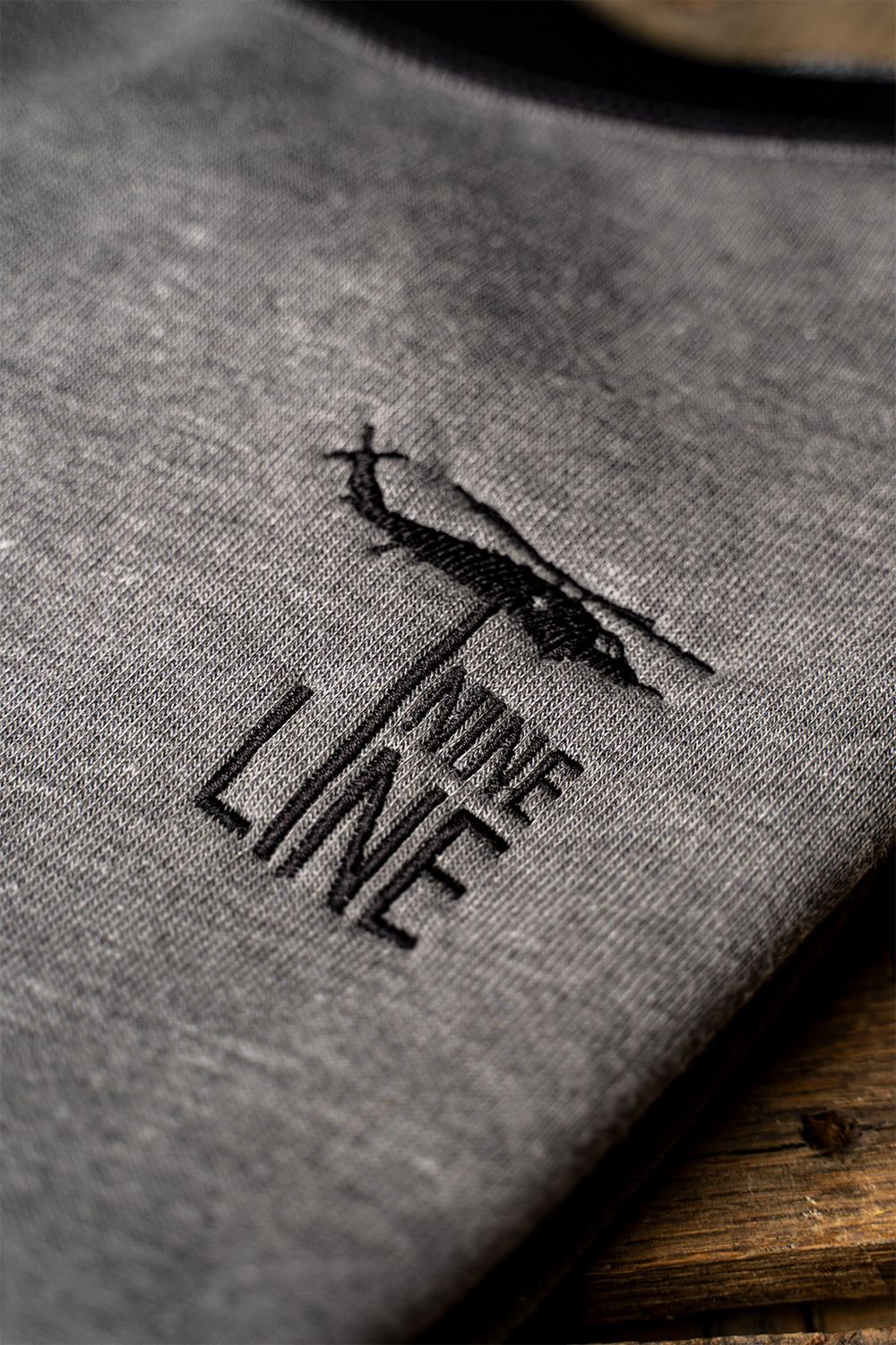 Off-Shoulder Sweater - Embroidered Drop Line - Nine Line Apparel