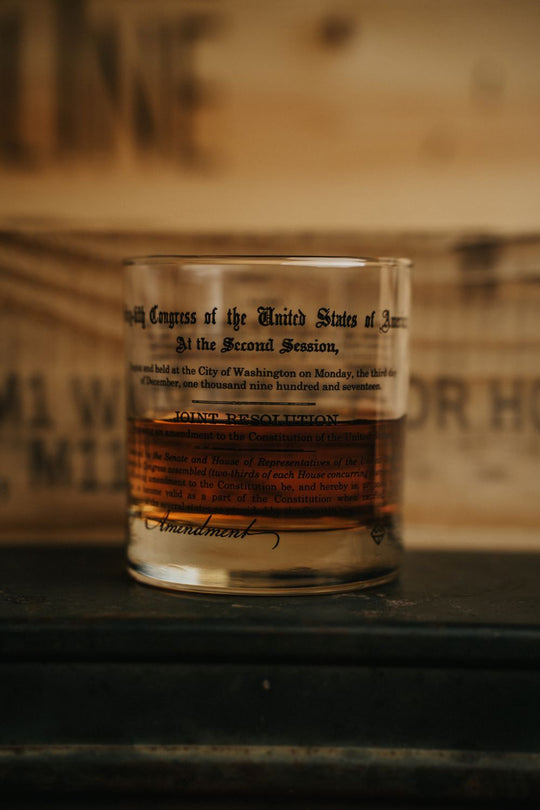 Prohibition Whiskey Glassware - set of two - Nine Line Apparel