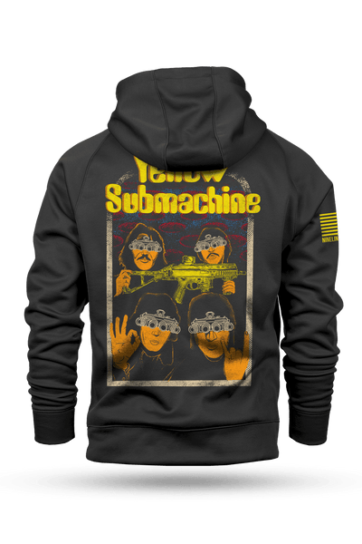 Raglan Tailgater Hoodie - YELLOW SUBMACHINE - Nine Line Apparel