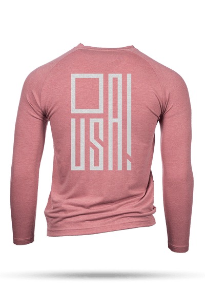 SFG Performance Tri-blend Shirt - Geometric Flag - Nine Line Apparel
