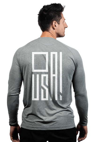 SFG Performance Tri-blend Shirt - Geometric Flag - Nine Line Apparel