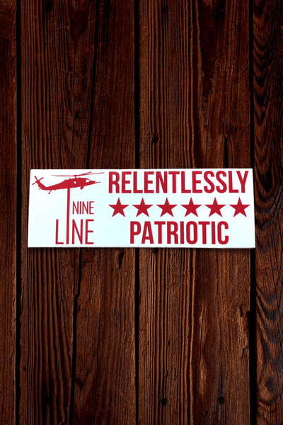 Sticker - Relentlessly Patriotic - Nine Line Apparel