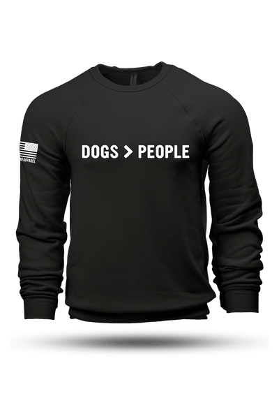 Sweatshirt - DOGS>PEOPLE - Nine Line Apparel