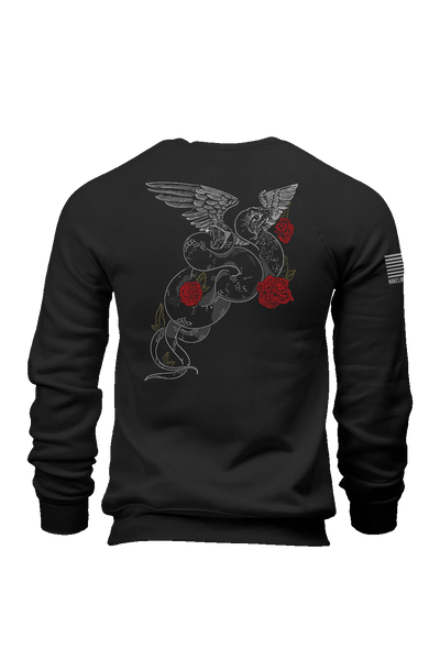 Sweatshirt - Rod Of Caduceus Snakes - Nine Line Apparel