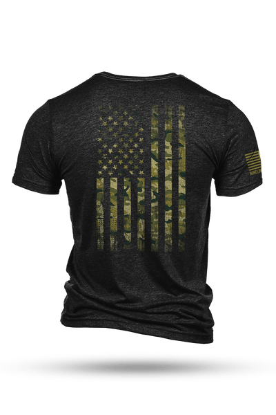 T-Shirt - American Camo - Nine Line Apparel