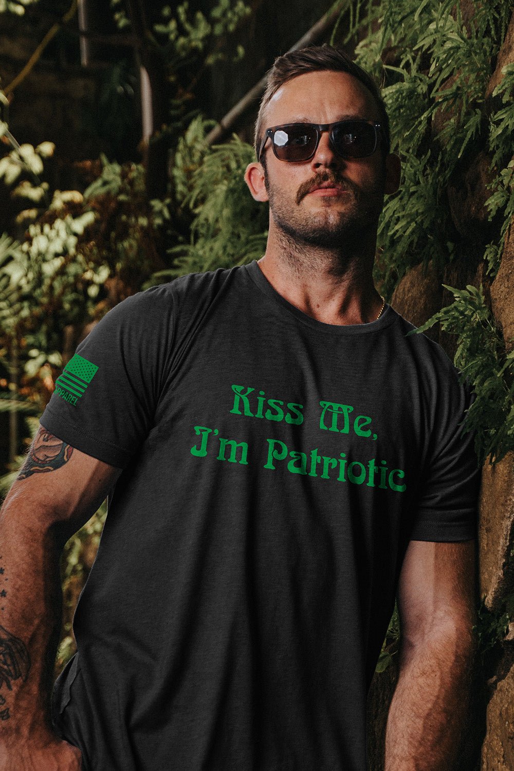 T-Shirt - Kiss Me Im Patriotic - Nine Line Apparel