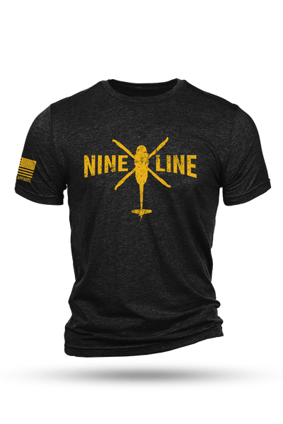 T-Shirt - Nine Line Helo (Black) - Nine Line Apparel
