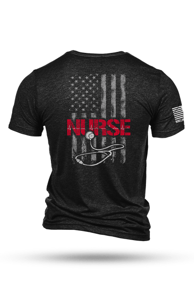 T-Shirt - Stethoscope Flag - Nine Line Apparel