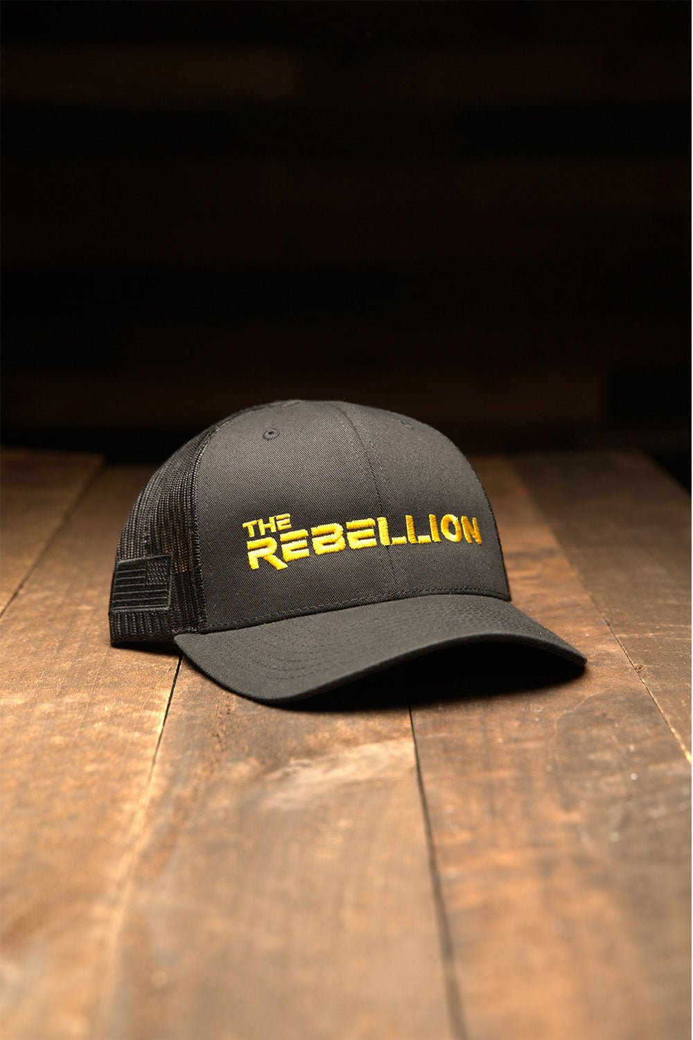 The Rebellion Hat - EMB90 Gold Stitching - Nine Line Apparel