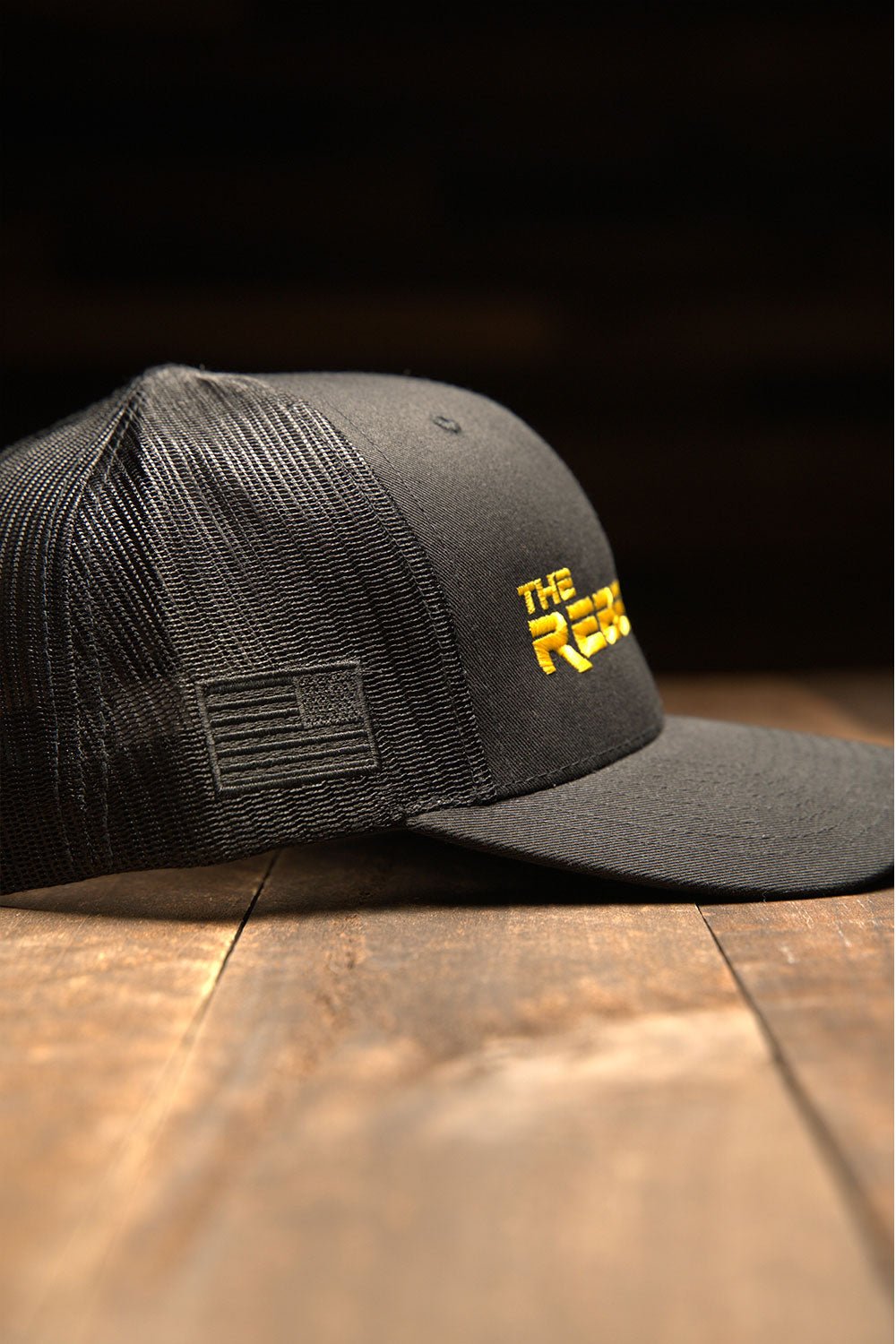 The Rebellion Hat - EMB90 Gold Stitching - Nine Line Apparel